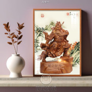 Tranh tượng Quang Vũ điêu khắc gỗ nghệ thuật 