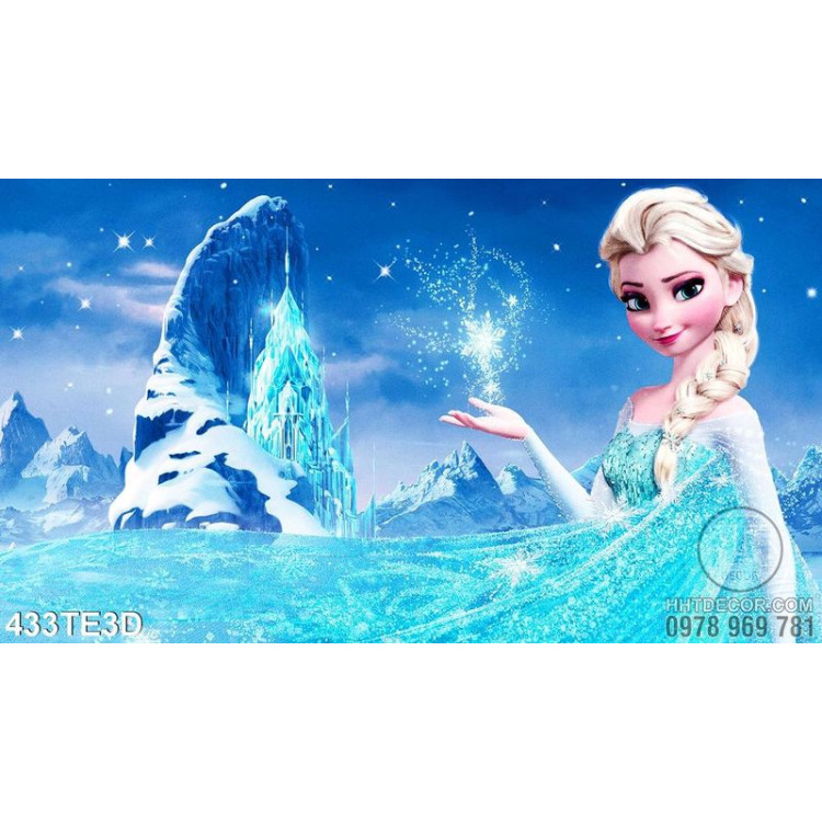 Tranh tường công chúa Elsa 