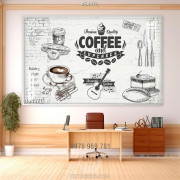 Tranh tường coffee 3D