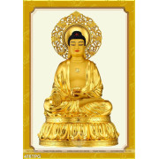 Tranh tượng Phật Tổ bằng vàng
