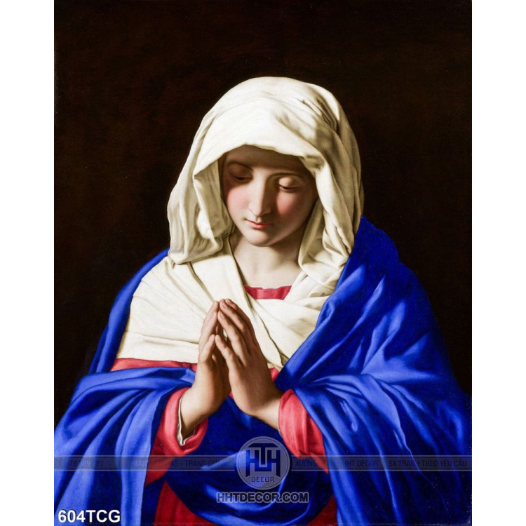 Tranh Mẹ Maria cầu nguyện