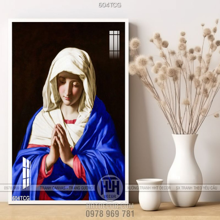 Tranh Mẹ Maria cầu nguyện