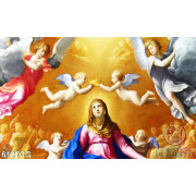 Tranh công giáo Mẹ Maria và các thiên thần