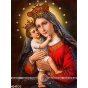  Tranh công giáo Chúa hài nhi và Mẹ Maria