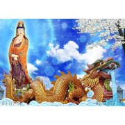 Tranh Phật pháp từ bi Quan Thế Âm Bồ Tát