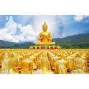 Tranh Kinh Phật chuyển luân thánh vương tu hành