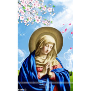 Tranh công giáo Mẹ Maira và hoa đào