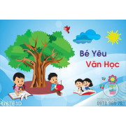 Tranh bé yêu văn học 