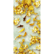 Tranh cá chép vàng hoa sen vàng 3d in uv file chất lượng cao