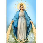 Tranh Đức Mẹ Maria khổ dọc in uv psd