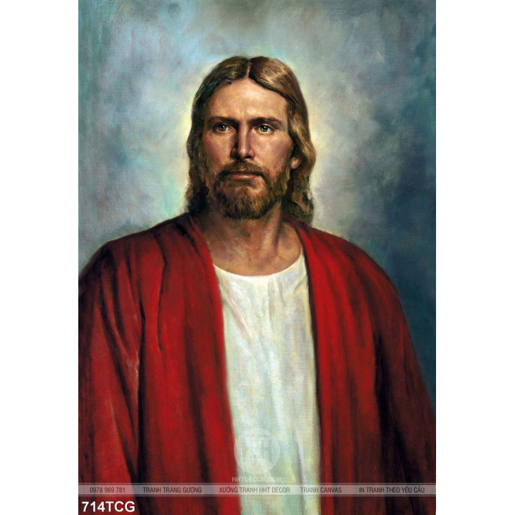 Tranh Chúa Giê su khổ dọc in tranh canvas wall