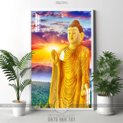 Tranh Đức Phật Tổ bằng vàng
