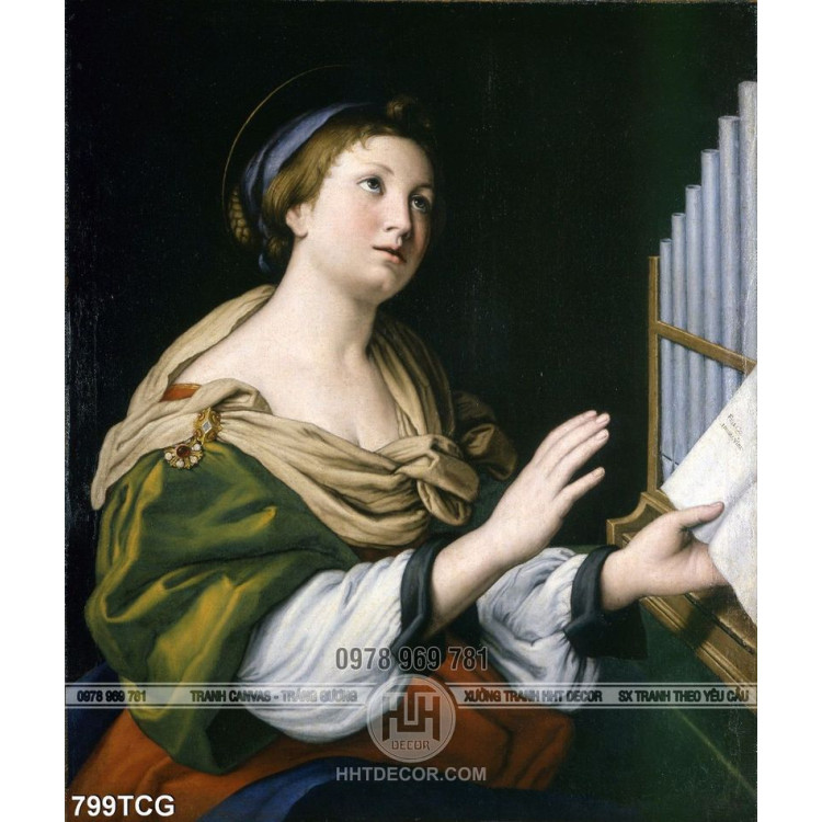 Tranh Mẹ Maria in vải canvas