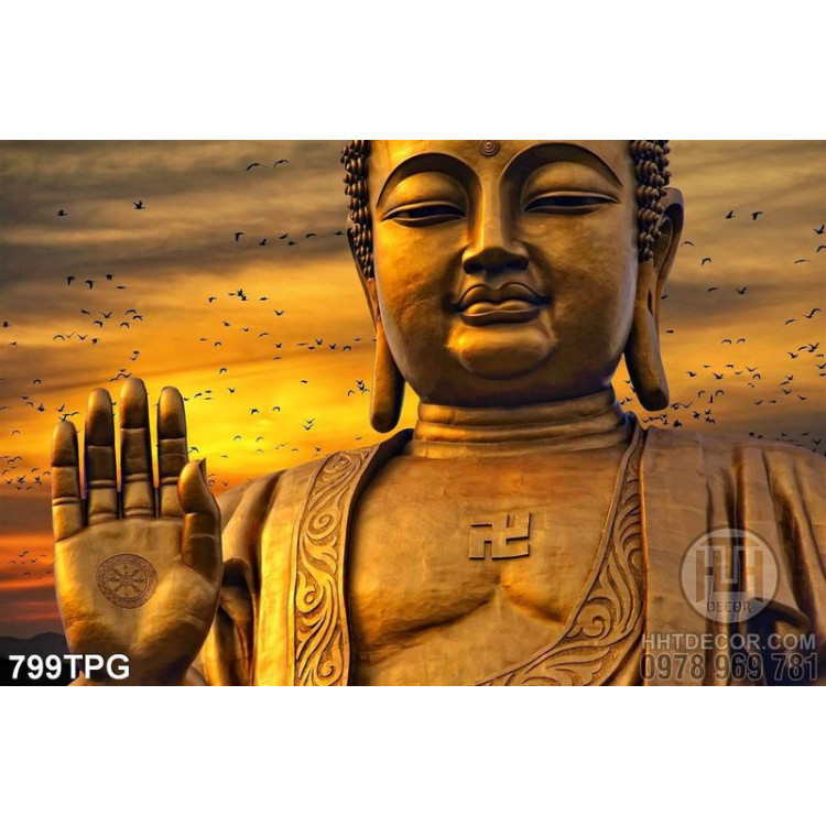Tranh Phật Tổ bằng đồng