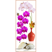 Tranh bình hoa nghệ thuật những nhành hoa phong lan tím
