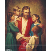 Tranh công giáo Chúa Gie su và nhứng đứa nhỏ