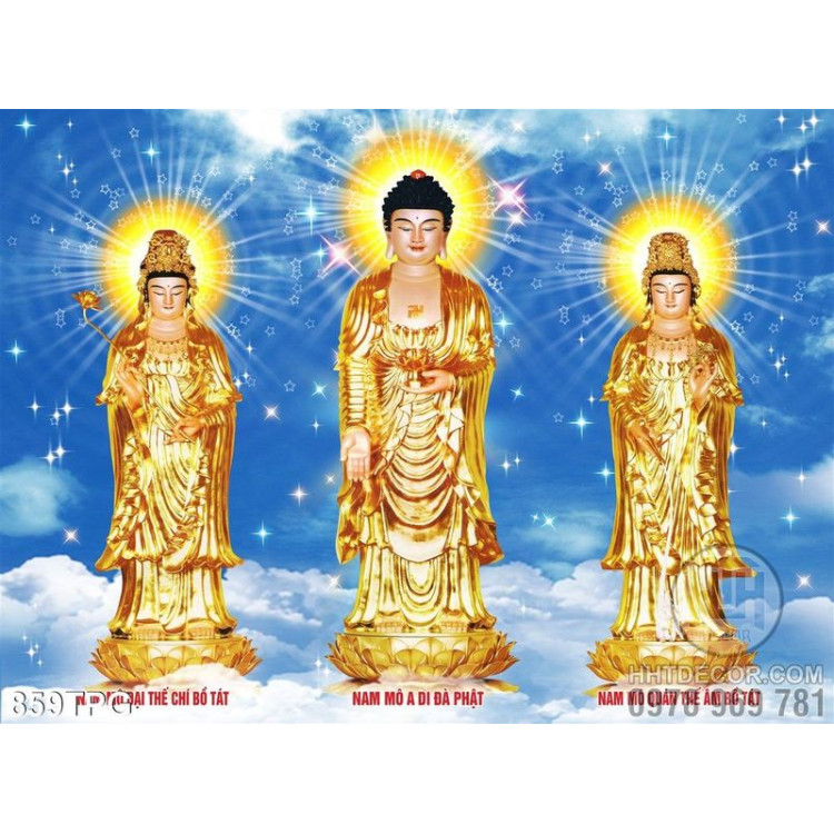 Tranh tượng Phật bằng đồng nghệ thuật
