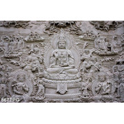 Tranh Phật điêu khắc bằng đá
