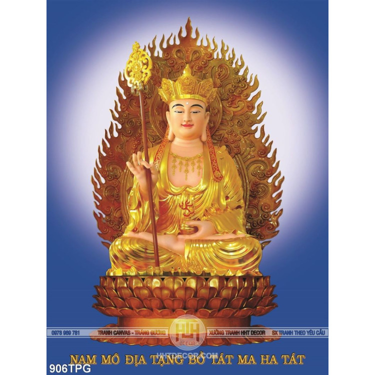 Tranh tượng Phật Địa Tạng Vương Bồ Tát