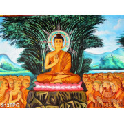 Tranh Đức Phật Thích Ca cùng những đệ tử