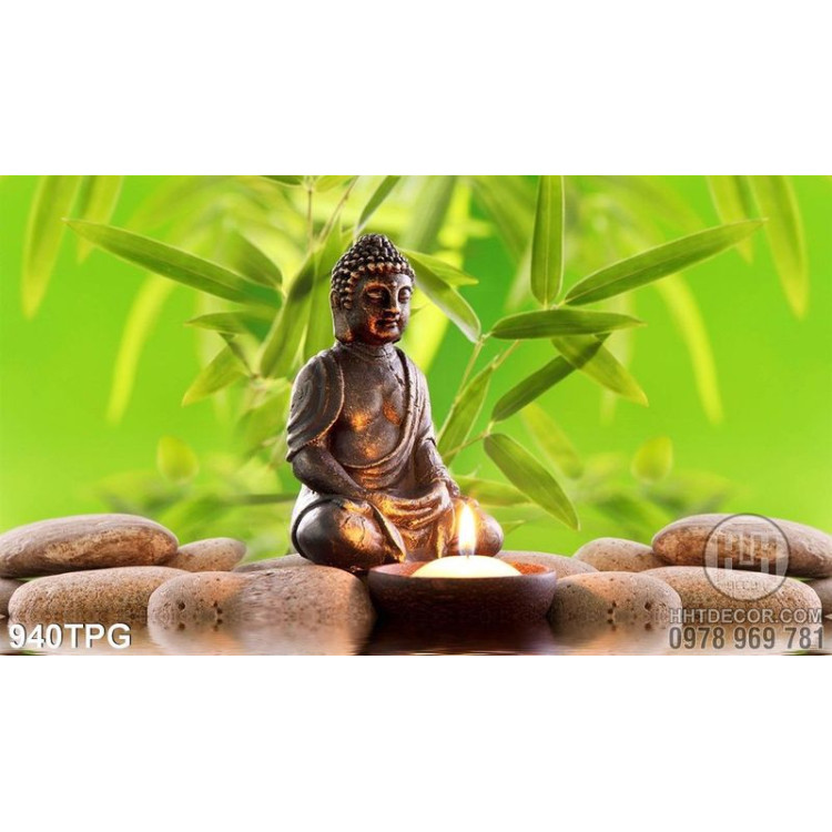 Tranh tượng Phật ngồi thiền