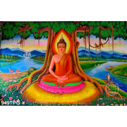 Tranh Phật Thích Ca thiền định