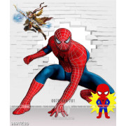 Tranh người nhện 3D trang trí tường đẹp